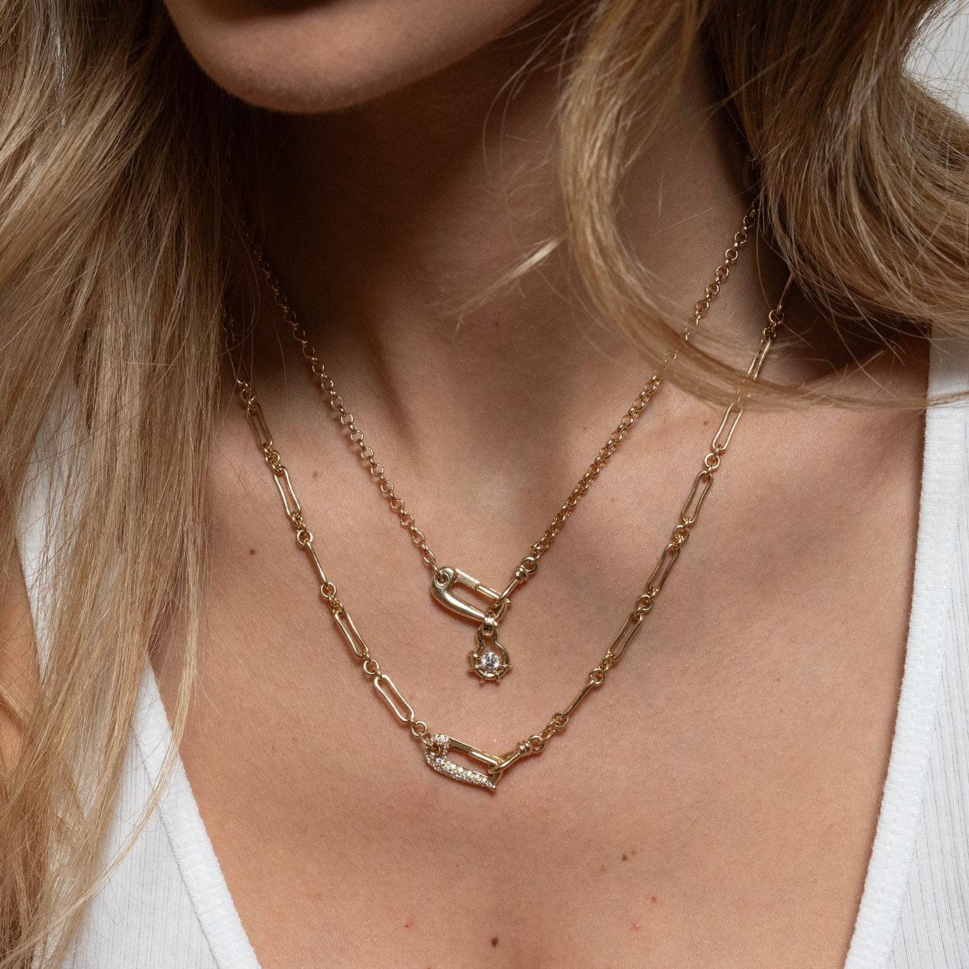 Diamond Lock It Bone Chain – Vice Versa Jewelry
