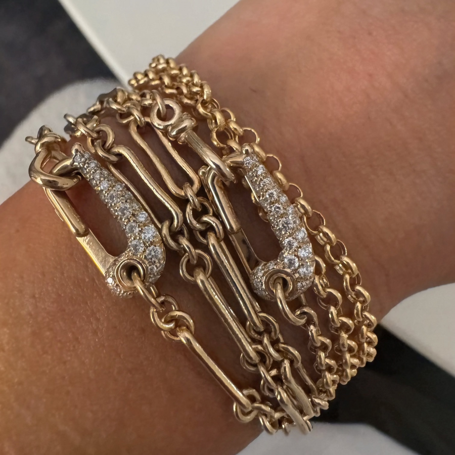 Lock It Diamond Rolo Necklace