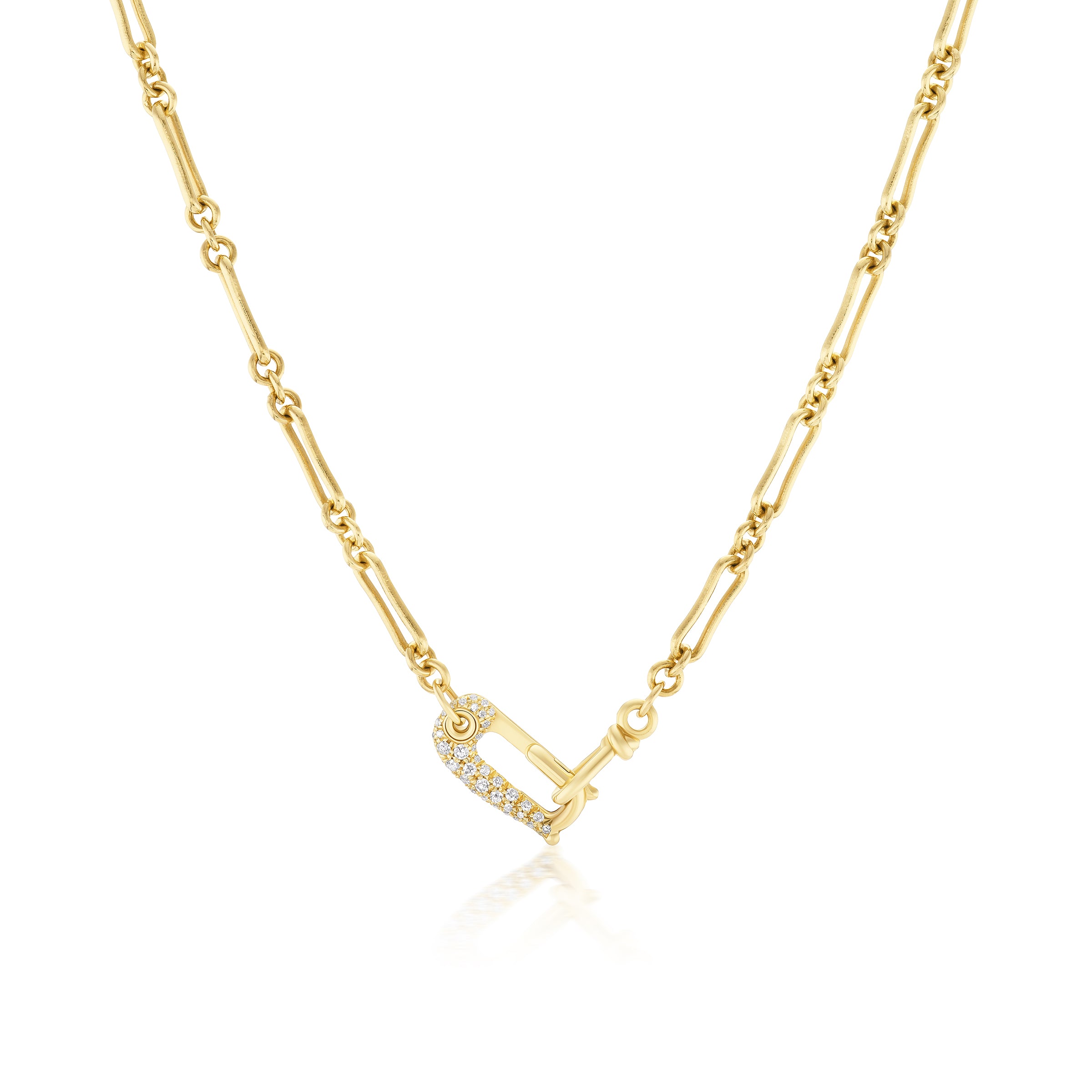 Diamond Lock It Bone Chain – Vice Versa Jewelry