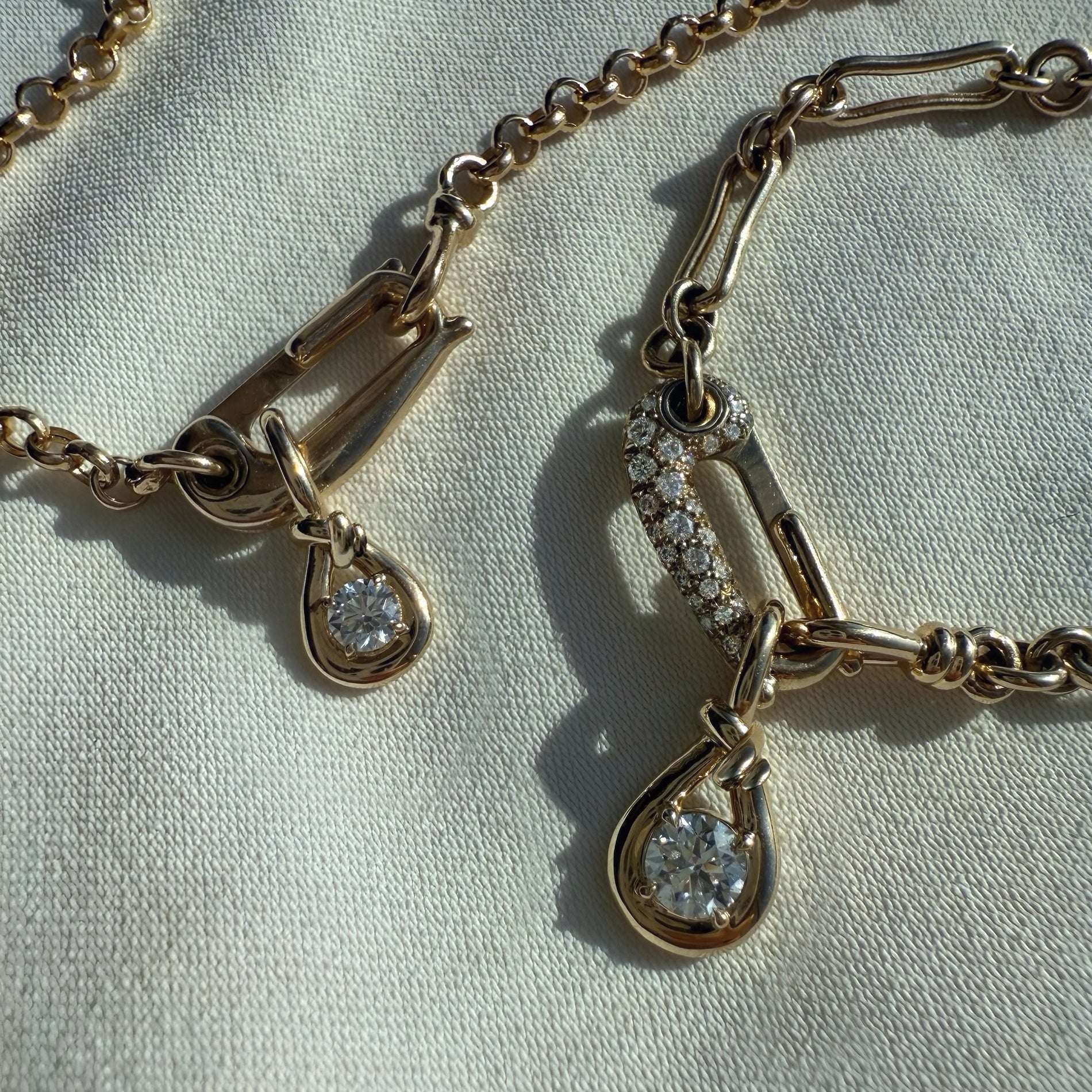 Diamond Lock It Bone Chain – Vice Versa Jewelry