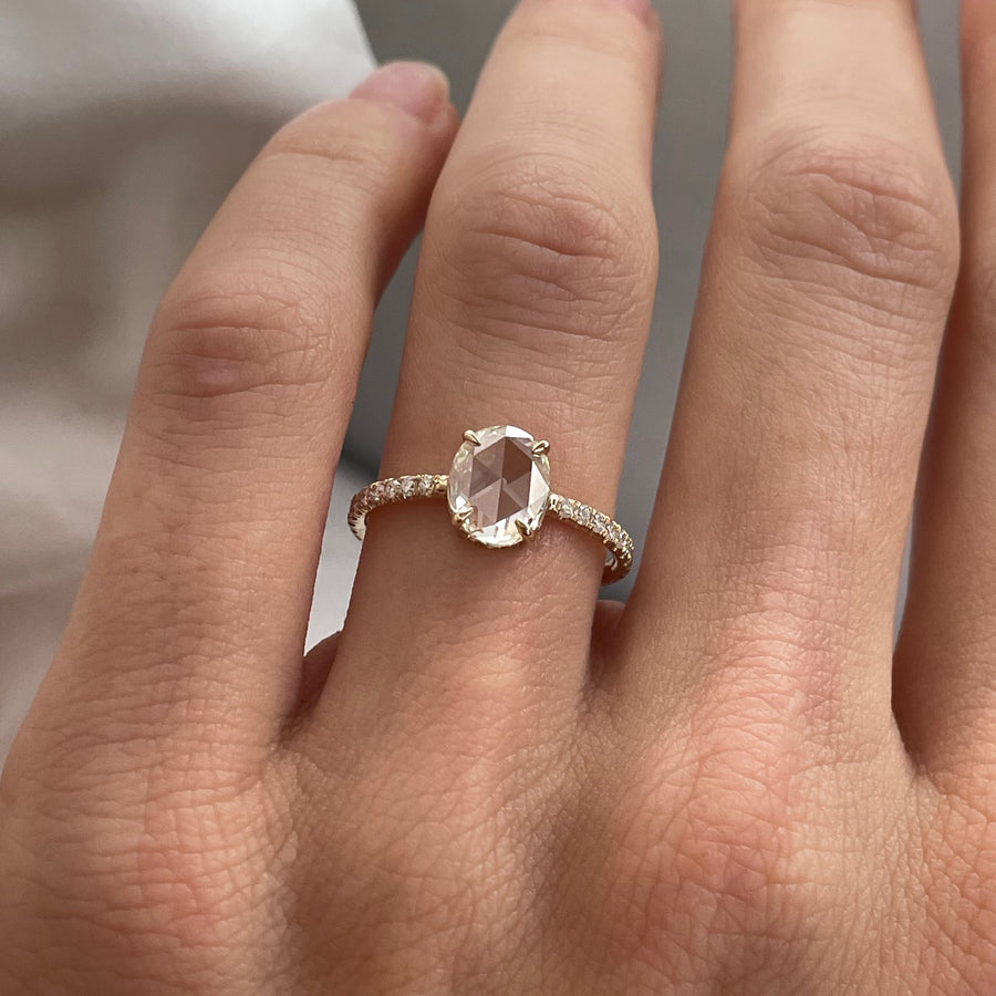 Oval Santi Pavé Ring – Vice Versa Jewelry - Main Image